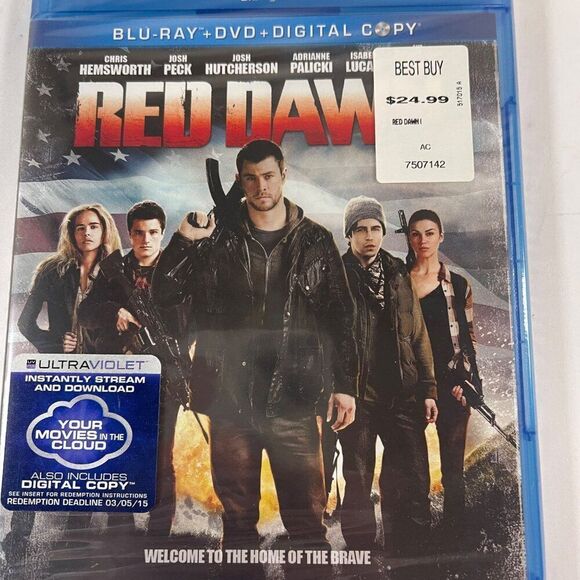 Red Dawn Blu-Ray DVD Digital Copy Combo Pack New Sealed - Picture 3 of 3